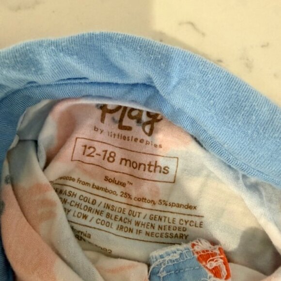 Little Sleepies Crustacean Crew Polo Shorty Romper - Picture 2 of 2